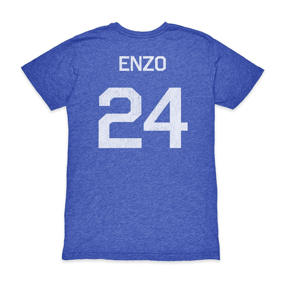 Enzo Fernández Argentina National Team 1863FC Player Vintage Tri-Blend T-Shirt - Blue outlet