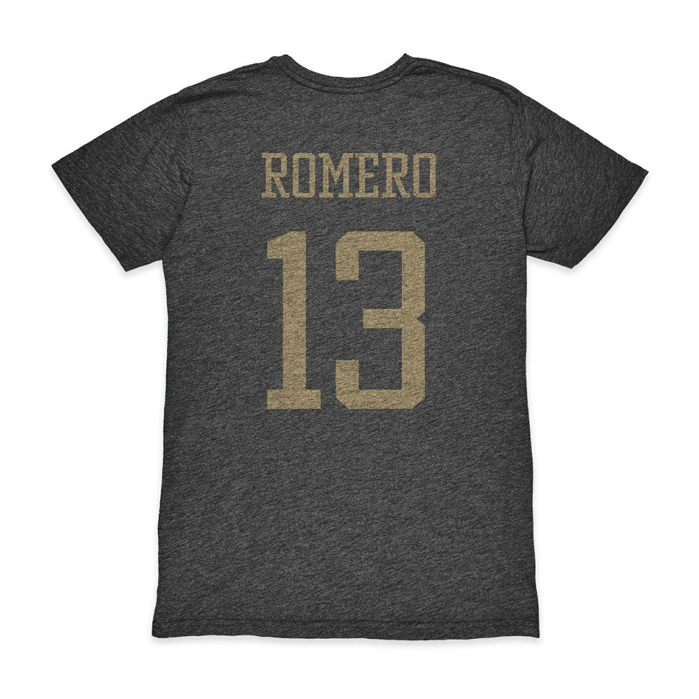 Cristian Romero Argentina National Team 1863FC Player Vintage Tri-Blend T-Shirt - Black shop