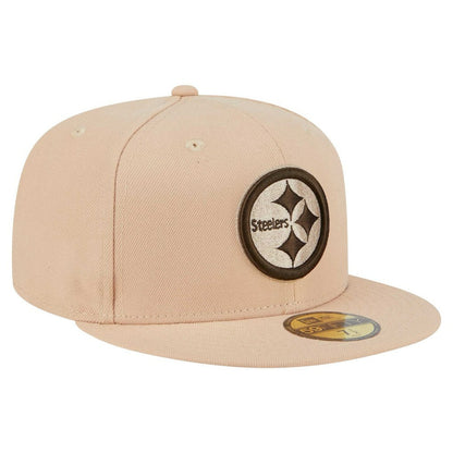 Pittsburgh Steelers New Era Candied Pecan 59FIFTY Fitted Hat - Tan on sale