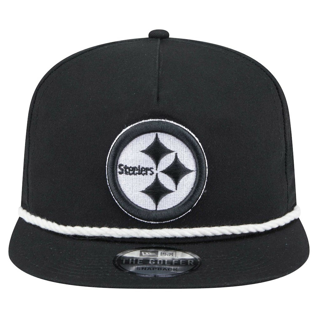 Pittsburgh Steelers New Era B-Dub Golfer Snapback Hat - Black outlet