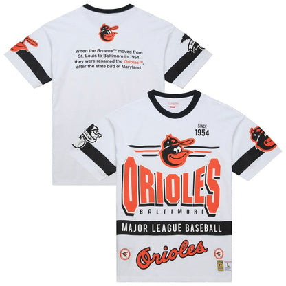 Baltimore Orioles Cooperstown Collection Team Origins Premium T-Shirt - White | Mitchell & Ness