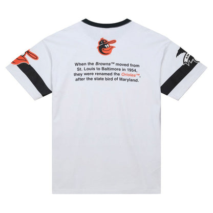 Baltimore Orioles Cooperstown Collection Team Origins Premium T-Shirt - White | Mitchell & Ness