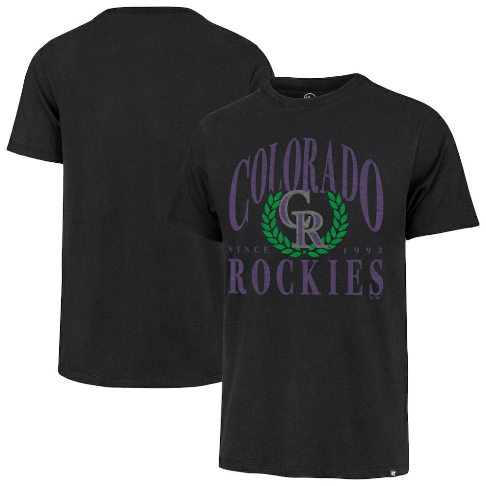 Colorado Rockies Pitchout Franklin T-Shirt - Black | 47 brand