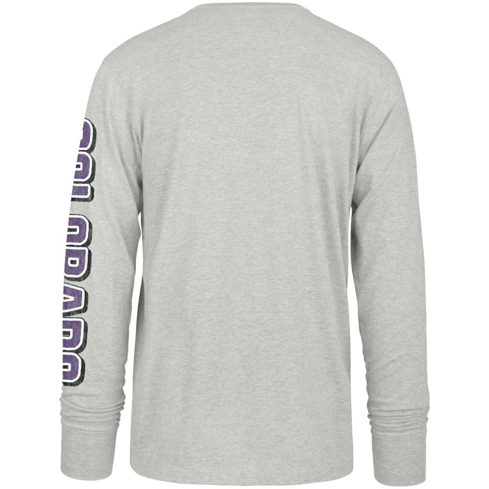 Colorado Rockies Fair Ball Franklin Long Sleeve T-Shirt - Gray | 47 brand