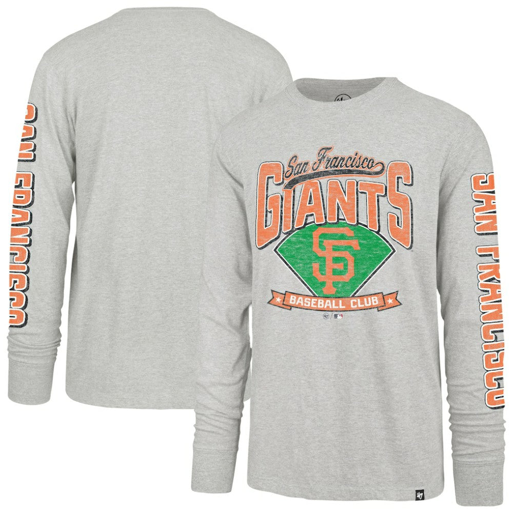 San Francisco Giants Fair Ball Franklin Long Sleeve T-Shirt - Gray | 47 brand