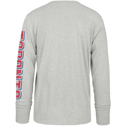 Toronto Blue Jays Fair Ball Franklin Long Sleeve T-Shirt - Gray | 47 brand
