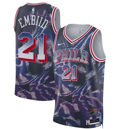Joel Embiid Philadelphia 76ers Unisex 2025 Select Series Swingman Player Jersey - Navy | Nike discount