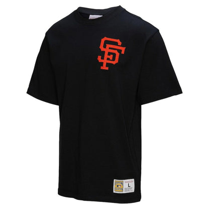 Willie Mays San Francisco Giants Legends Collection Vintage Logo T-Shirt - Black | Mitchell & Ness