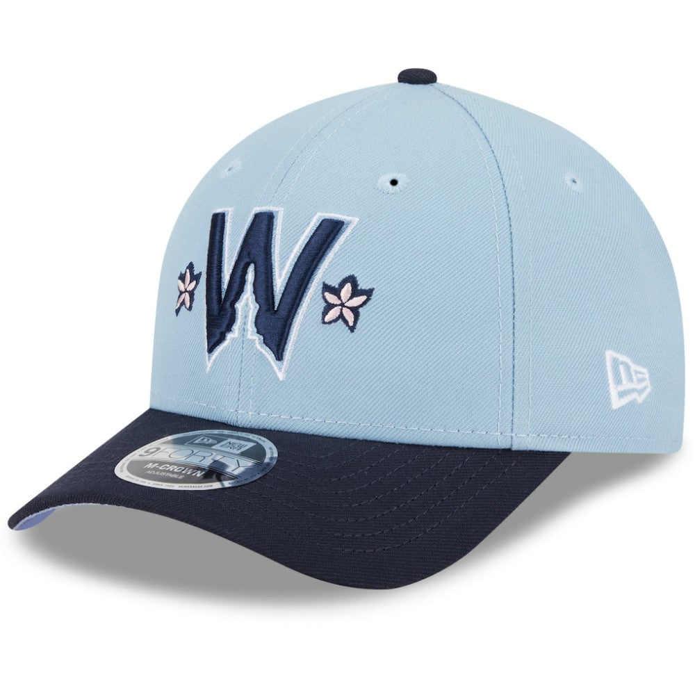 Washington Nationals 2025 City Connect 9FORTY M-Crown Adjustable Hat - Light Blue/Navy | New Era