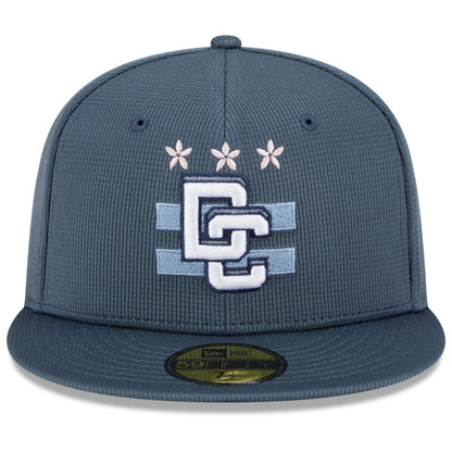 Washington Nationals 2025 City Connect Batting Practice 59FIFTY Fitted Hat - Blue | New Era