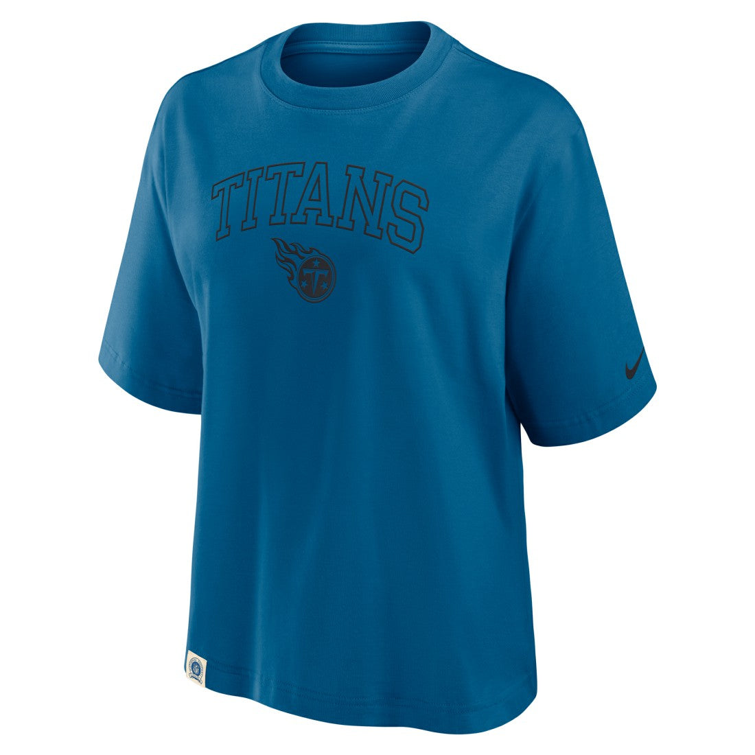 Tennessee Titans Women's Glory Arch Boxy T-Shirt - Blue | Nike online