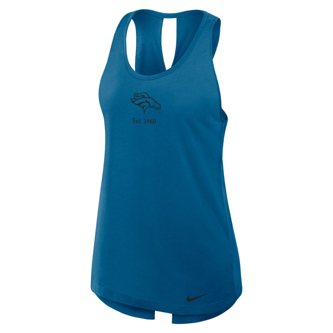 Denver Broncos Women's Glory Open-Back Crisscross Dri-FIT Tank Top - Turquoise | Nike sale