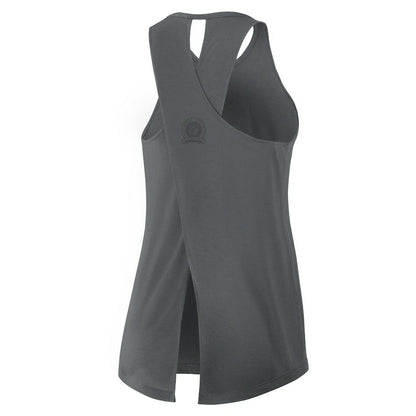 New Orleans Saints Women's Glory Open-Back Crisscross Dri-FIT Tank Top - Charcoal | Nike outlet