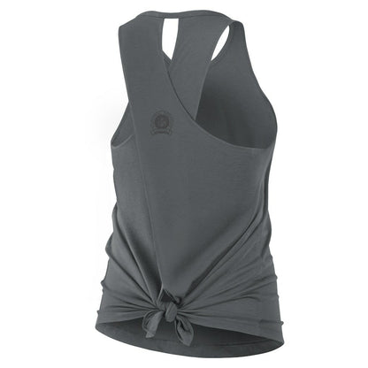 New Orleans Saints Women's Glory Open-Back Crisscross Dri-FIT Tank Top - Charcoal | Nike outlet