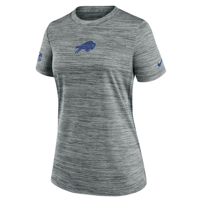 Buffalo Bills Women's Sideline Velocity Dri-FIT T-Shirt - Gray | Nike outlet