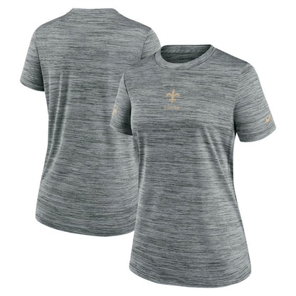 New Orleans Saints Women's Sideline Velocity Dri-FIT T-Shirt - Gray | Nike sale