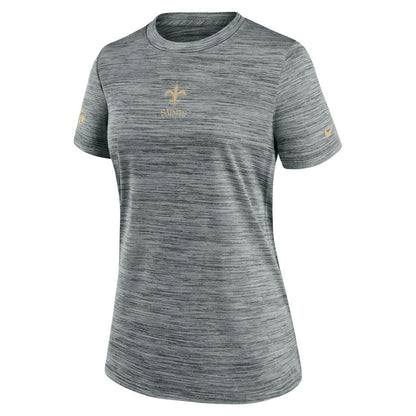 New Orleans Saints Women's Sideline Velocity Dri-FIT T-Shirt - Gray | Nike sale