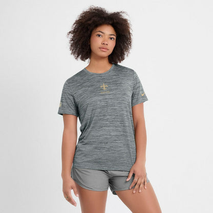 New Orleans Saints Women's Sideline Velocity Dri-FIT T-Shirt - Gray | Nike sale