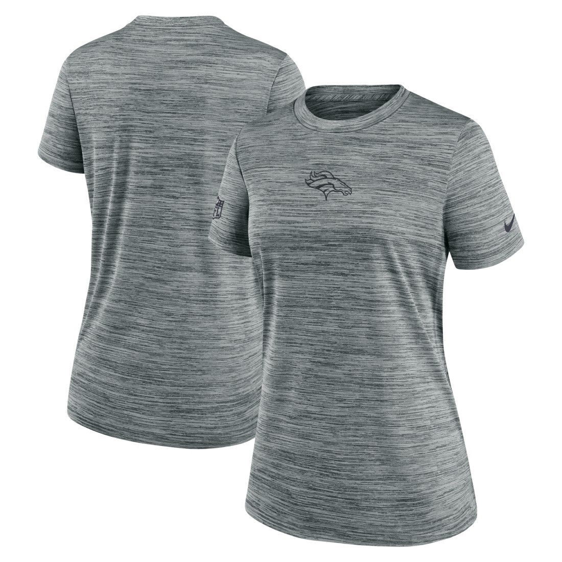 Denver Broncos Women's Sideline Velocity Dri-FIT T-Shirt - Gray | Nike sale