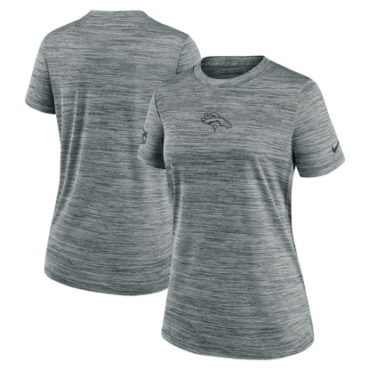 Denver Broncos Women's Sideline Velocity Dri-FIT T-Shirt - Gray | Nike sale