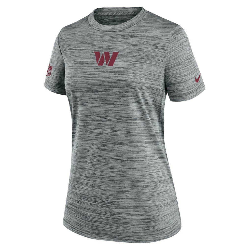 Washington Commanders Women's Sideline Velocity Dri-FIT T-Shirt - Gray | Nike discount