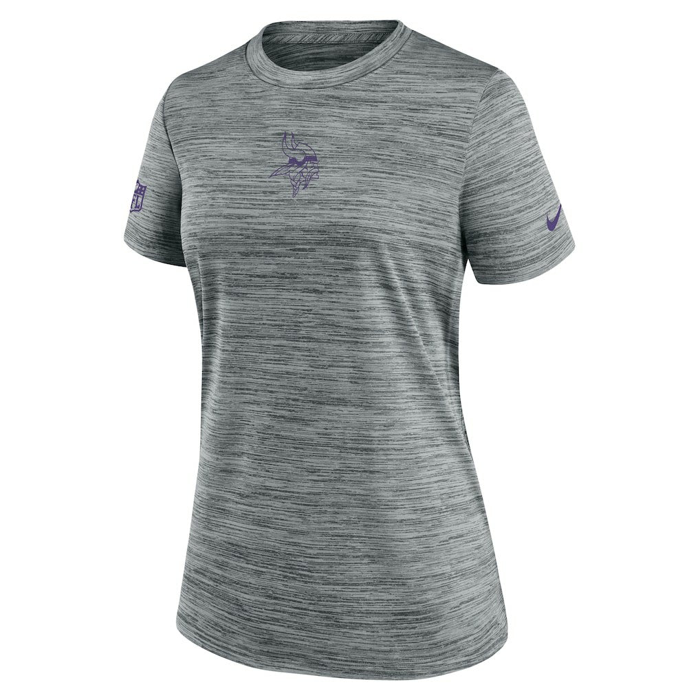 Minnesota Vikings Women's Sideline Velocity Dri-FIT T-Shirt - Gray | Nike online