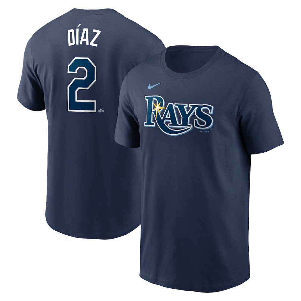 Yandy Diaz Tampa Bay Rays Fuse Name & Number T-Shirt - Navy | Nike