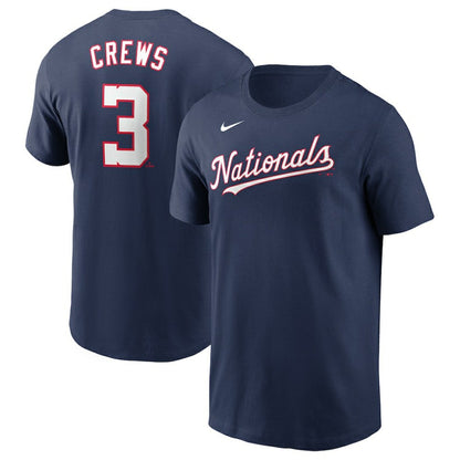 Dylan Crews Washington Nationals Fuse Name & Number T-Shirt - Navy | Nike