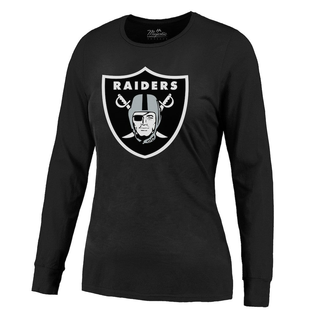 Maxx Crosby Las Vegas Raiders Majestic Threads Women's Player Name & Number Long Sleeve T-Shirt - Black sale