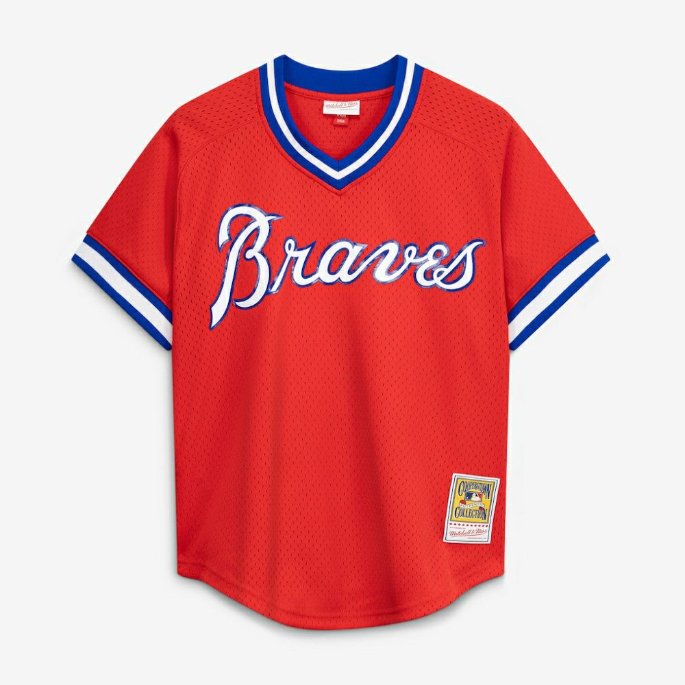 Dale Murphy Atlanta Braves Cooperstown Collection Mesh Batting Practice  Jersey  - Red | Mitchell & Ness