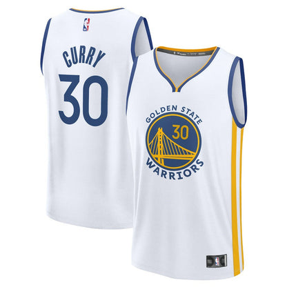 Stephen Curry Golden State Warriors Fast Break Replica Jersey sale - Association Editi- White | Fanatics for sale