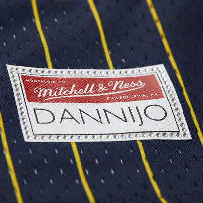 Golden State Warriors x DANNIJO Women's Fashion Baseball Jersey sale - Blue | Mitchell & Ness cheap