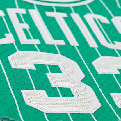 Larry Bird Boston Celtics x DANNIJO Women's Fashion Cropped Basketball Jersey - Kelly Green | Mitchell & Ness outlet