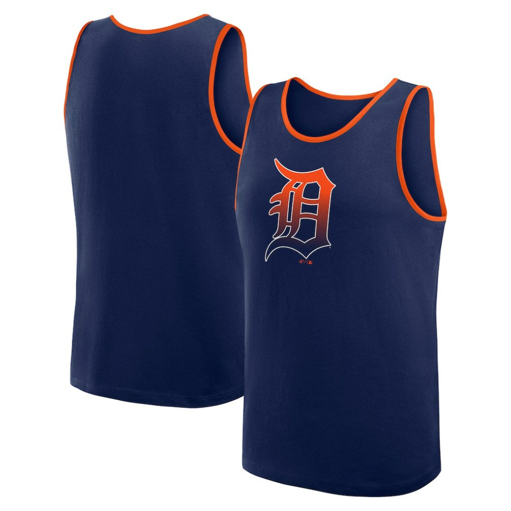 Detroit Tigers Logo Athletic Unmatched Success Tank Top - Navy