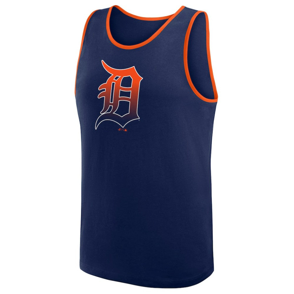 Detroit Tigers Logo Athletic Unmatched Success Tank Top - Navy