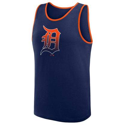 Detroit Tigers Logo Athletic Unmatched Success Tank Top - Navy