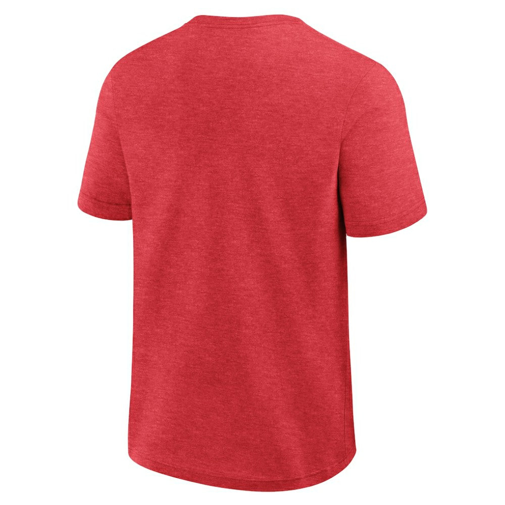 Cleveland Guardians Logo Athletic Top Notch T-Shirt - Heather Red