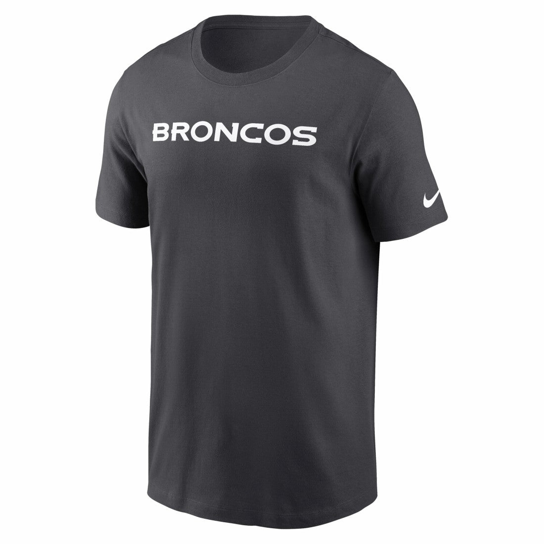 Denver Broncos Primetime Wordmark Essential T-Shirt - Anthracite | Nike cheap