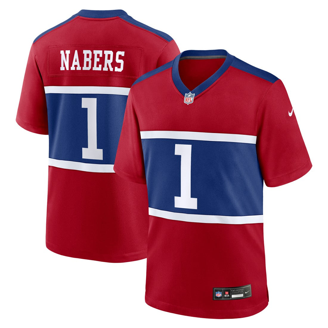 Malik Nabers New York Giants Alternate Game Jersey - Century Red | Nike for sale