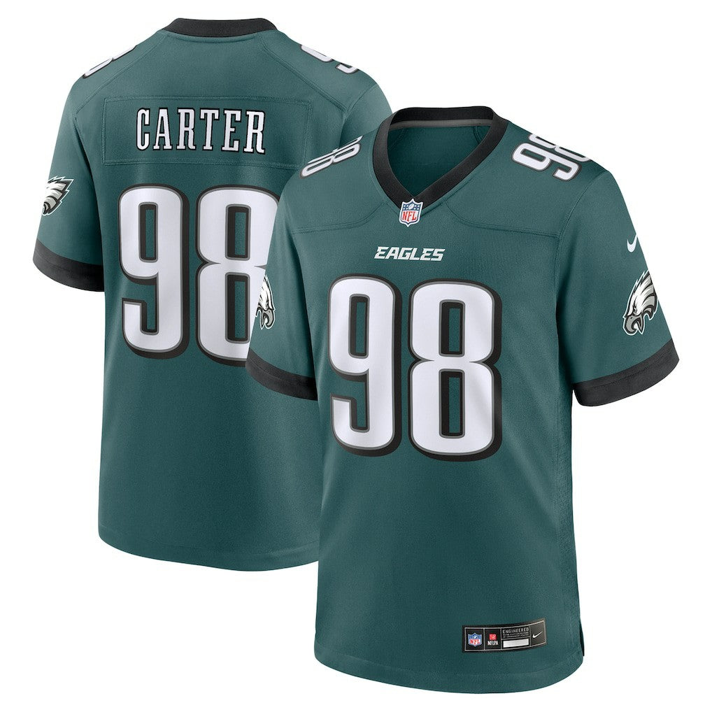 Jalen Carter Philadelphia Eagles Team Game Jersey - Midnight Green | Nike online
