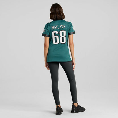 Jordan Mailata Philadelphia Eagles Women's Team Game Jersey - Midnight Green | Nike outlet