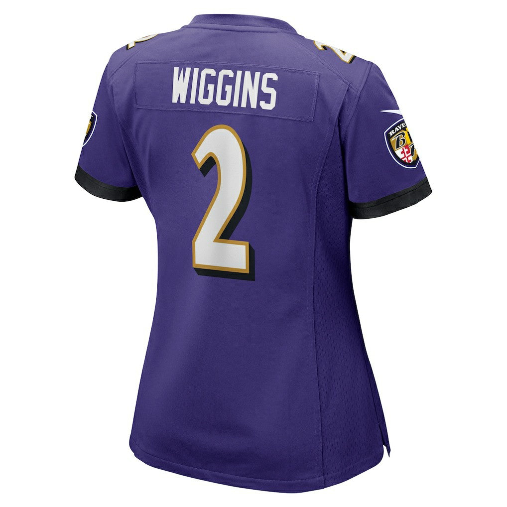Nate Wiggins Baltimore Ravens Women's Game Jersey - Purple | Nike outlet