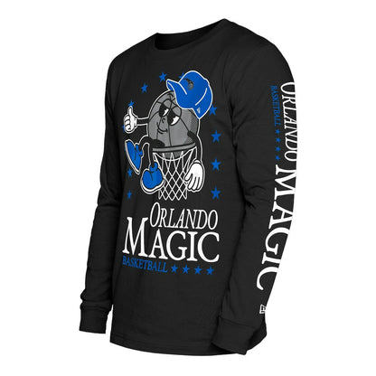 Orlando Magic Old School Sport Long Sleeve T-Shirt - Black | New Era discount