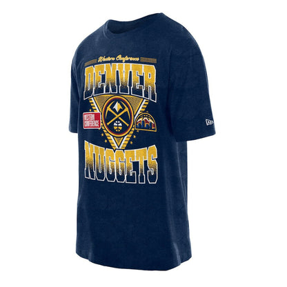 Denver Nuggets Old School Sport Vintage Wash T-Shirt sale - Navy | New Era online