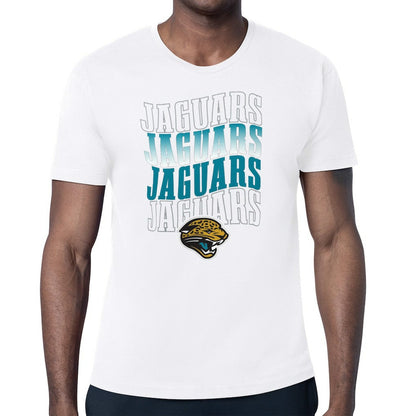 Jacksonville Jaguars Starter Repeat Wordmark Retro Team Logo T-Shirt - White outlet