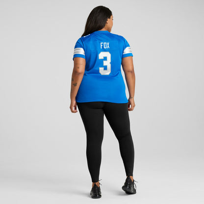 Jack Fox Detroit Lions Women's Team Game Jersey - Blue | Nike for sale