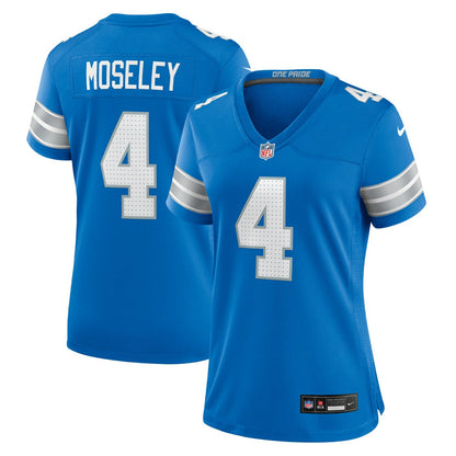 Emmanuel Moseley Detroit Lions Women's Team Game Jersey - Blue | Nike cheap