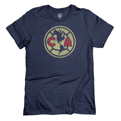 Club America 1863FC Color Badge T-Shirt - Navy shop