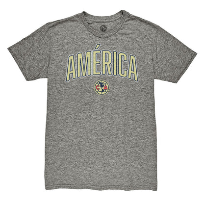 Club America 1863FC Wordmark Vintage Tri-Blend T-Shirt - Heather Gray discount