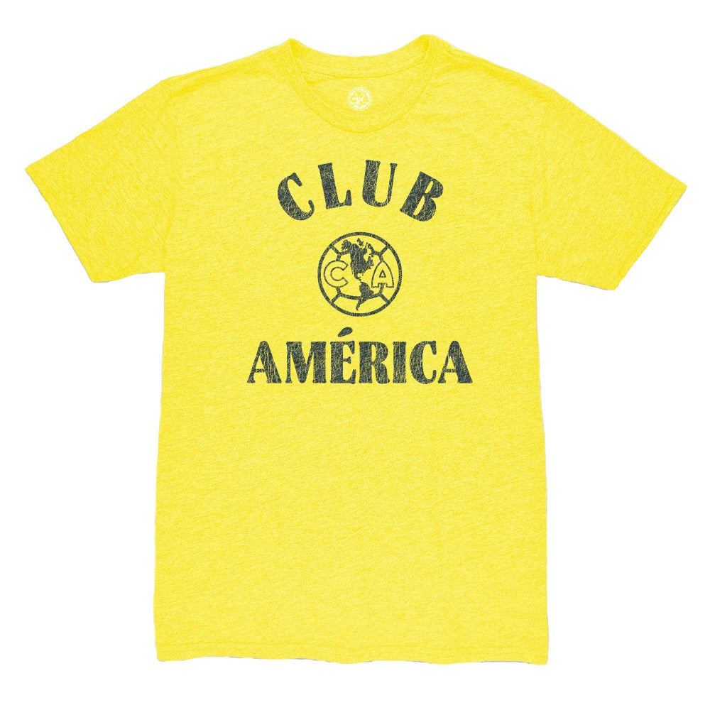 Club America 1863FC Team Arch Vintage Tri-Blend T-Shirt - Yellow online